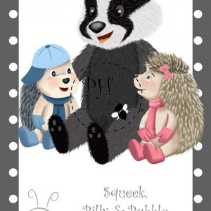 Trio Nursery Print (Squeek, Billy and Bubble)